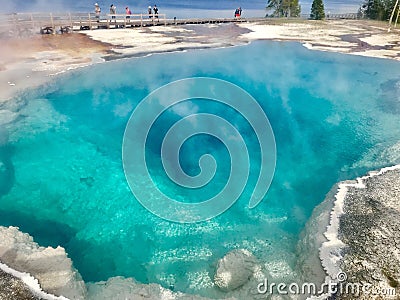 Geothermal pools Stock Photo