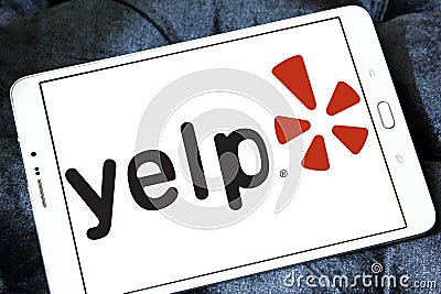 Yelp company logo Editorial Stock Photo