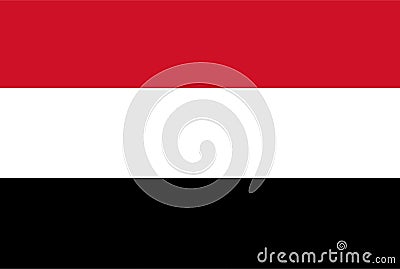 Yemen flag vector. Illustration of Yemen flag Vector Illustration