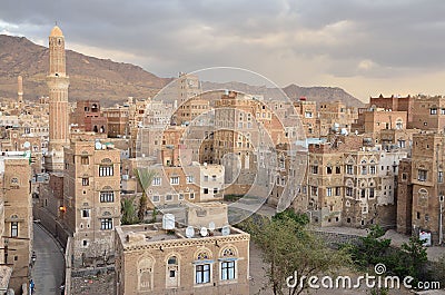 Yemen, historical center of Sana'a Stock Photo