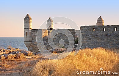 Yeni-Kale, ancient fortress in Kerch Stock Photo