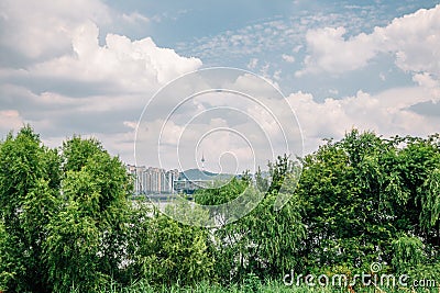 Yeouido Hangang River Park in Seoul, Korea Stock Photo