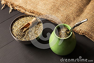 Yerba mate drink Stock Photo