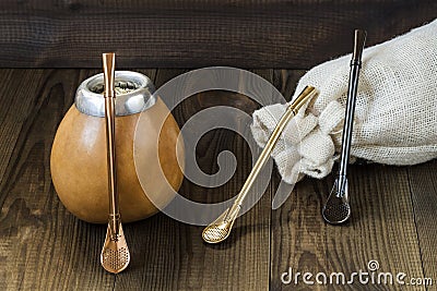 Yerba mate, traditional south american drink Stock Photo