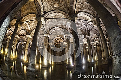 Yerebatan Cistern Stock Photo