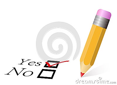 Yes Checked Vector Illustration