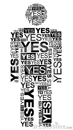 Yes man Vector Illustration