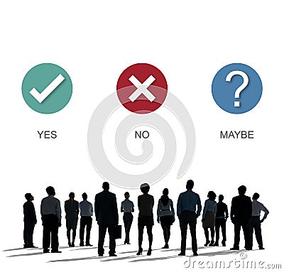 Yes No Answer Questionnaire Concept Stock Photo