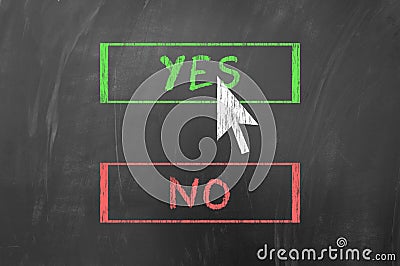 Yes or no Stock Photo