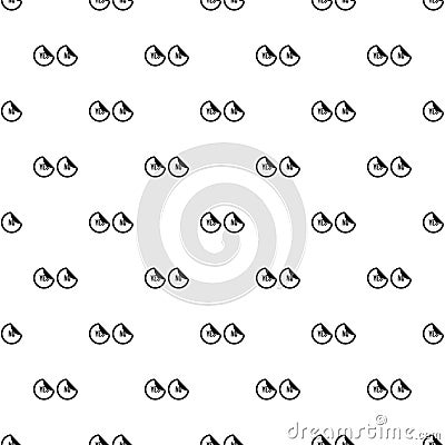 Yes and no sticker pattern, simple style Vector Illustration