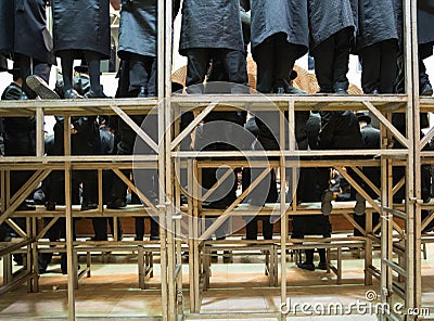 Yeshiva Jews Praying Stock Photo