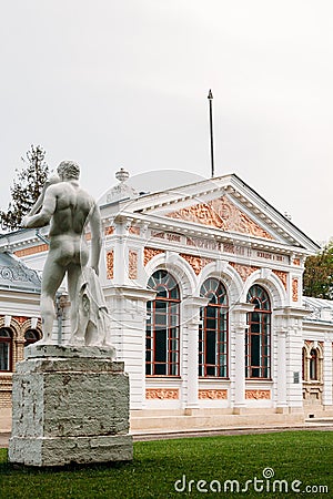 Yessentuki, Stavropol Territory / Russia - May 14, 2018: bathroom building of Emperor Nicholas II Essentuki. Upper Nikolaev baths Editorial Stock Photo