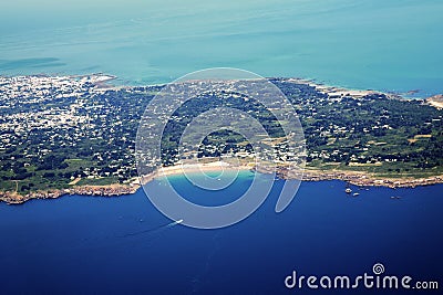 Yeu island and vendÃ©e sea and atlantic ocean Stock Photo