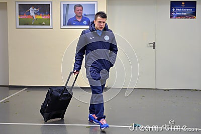 yevgen konoplyanka go home match between fc dnipro dnipropetrovsk city and fc metalurg donetsk city at stadium dnipro arena Editorial Stock Photo