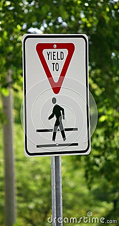 Yield Sign Stock Photo