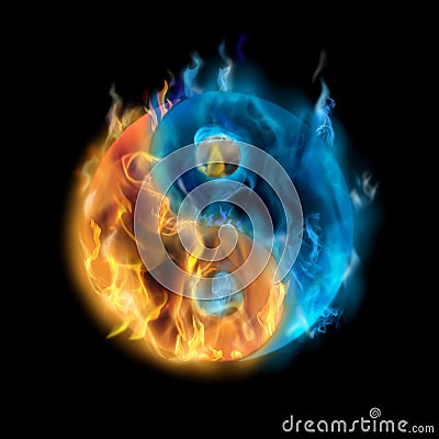 Yin-Yang Stock Photo