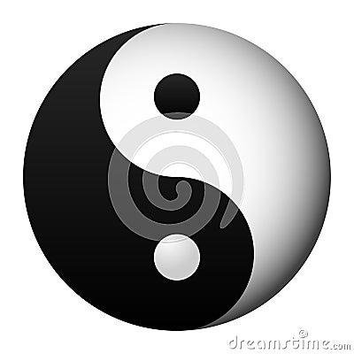 Yin and yang Vector Illustration