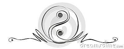 Yin and yang Stock Photo