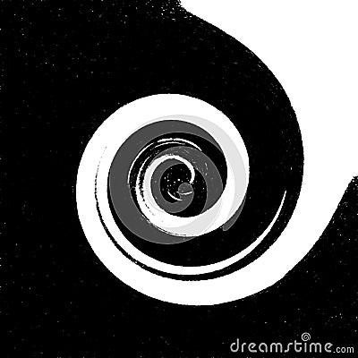 Yin yang in fusion Stock Photo