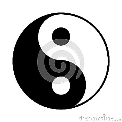 Yin Yang icon Vector Illustration