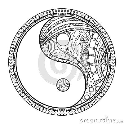 Design Zentangle. Line art Vector Illustration