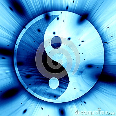 Yin Yang sign Stock Photo