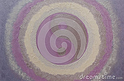 Yin Yang Spiritual Symbol, chakra healing painted decoration, handmade Stock Photo