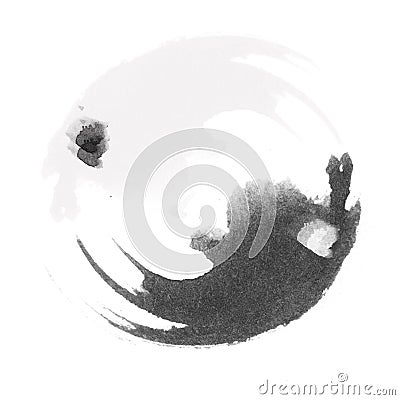 Yin and Yang stylized logo Stock Photo