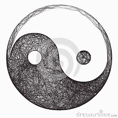 Yin yang symbol Stock Photo
