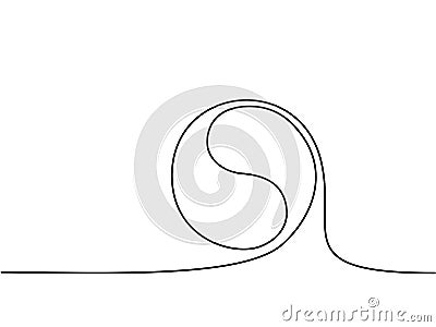 Yin yang symbol sign Vector Illustration