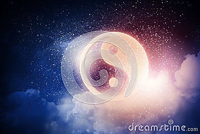 Yin yang symbol Stock Photo