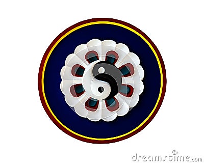 Yin Yang symbol of Taoism Stock Photo