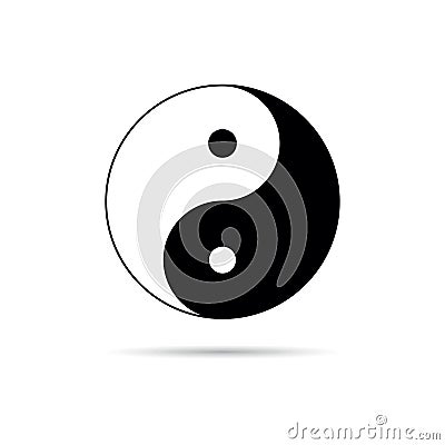 Yin yang symbol vector Vector Illustration
