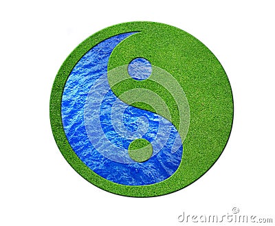 Ying yang Stock Photo