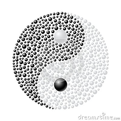 Ying Yang Vector Illustration