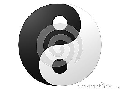 Ying yang Stock Photo