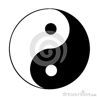 Ying and yang Stock Photo