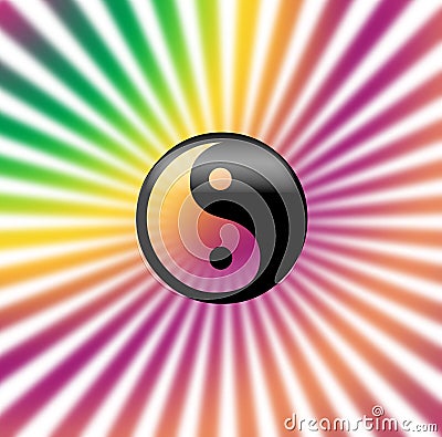 Ying Yang icon Stock Photo