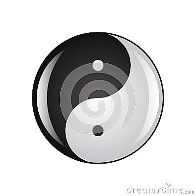 Ying yang icon Vector Illustration