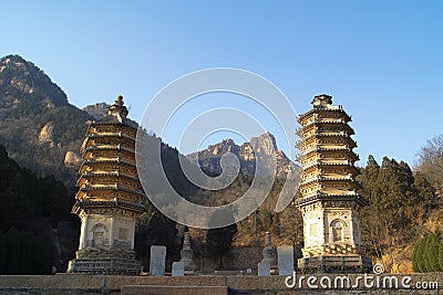 Yinshan Pagodas 14 Stock Photo