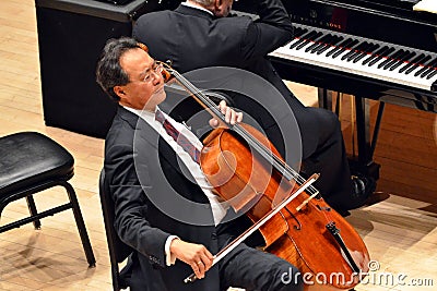 Yo-Yo Ma at Carnegie Hall Editorial Stock Photo