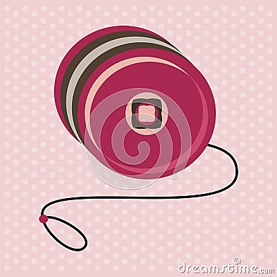 Yo-yo toy Vector Illustration