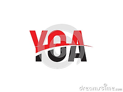 YOA Letter Initial Logo Design Vector Illustration Vector Illustration