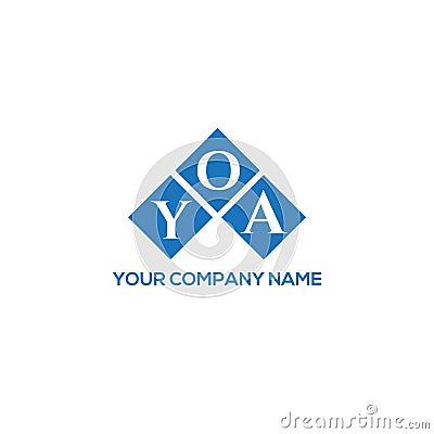 YOA letter logo design on white background. YOA creative initials letter logo concept. YOA letter design Vector Illustration