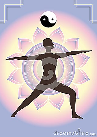 Yoga background Vector Illustration