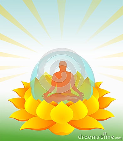 Yoga background Vector Illustration