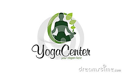 Yoga Center Logo Stock Photo