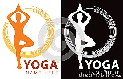 Yoga Logo Vector Illustration