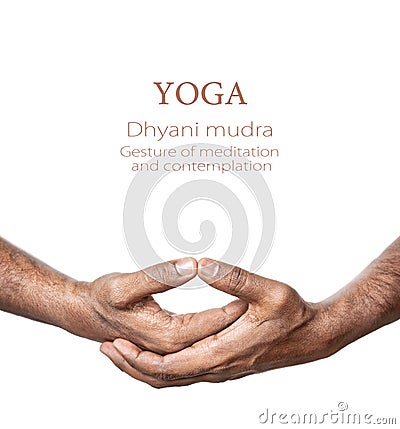Yoga Dhyani mudra Stock Photo