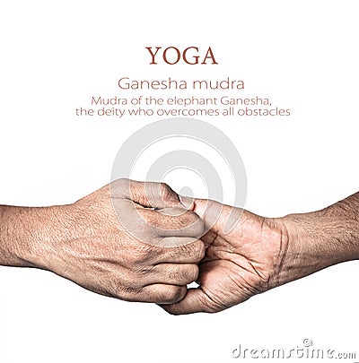 Yoga Ganesha mudra Stock Photo